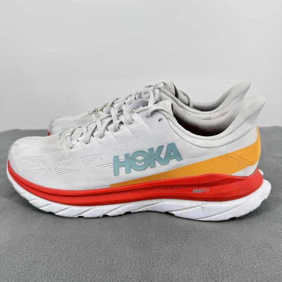 Hoka One One Mach 4 Mens Size 14 D White Fiesta Road Running Shoes main image 5
